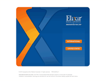 Tablet Screenshot of elixirmedical.com